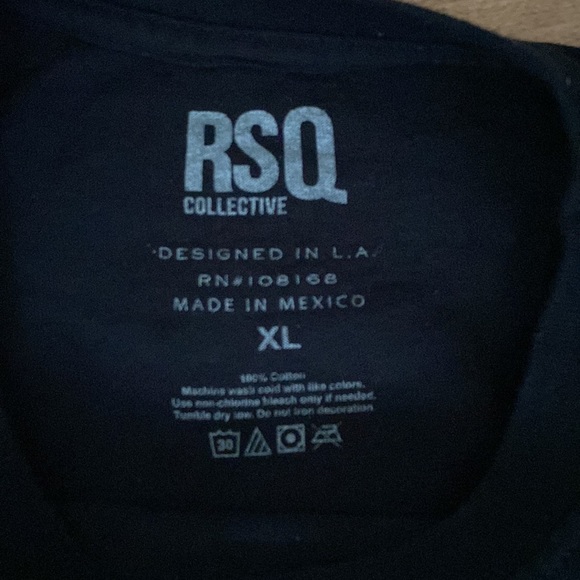 RSQ Collective Nostalgia black t-shirt - Picture 2 of 2